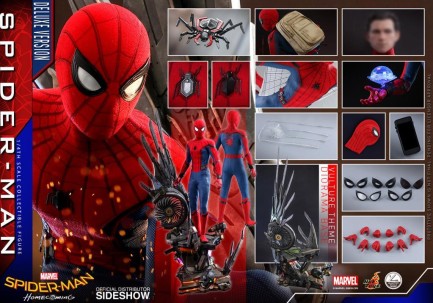Hot Toys Spider-Man (Deluxe Version) Quarter Scale Figure - 904920 - Marvel Comics / Spider-Man : Homecoming - Thumbnail