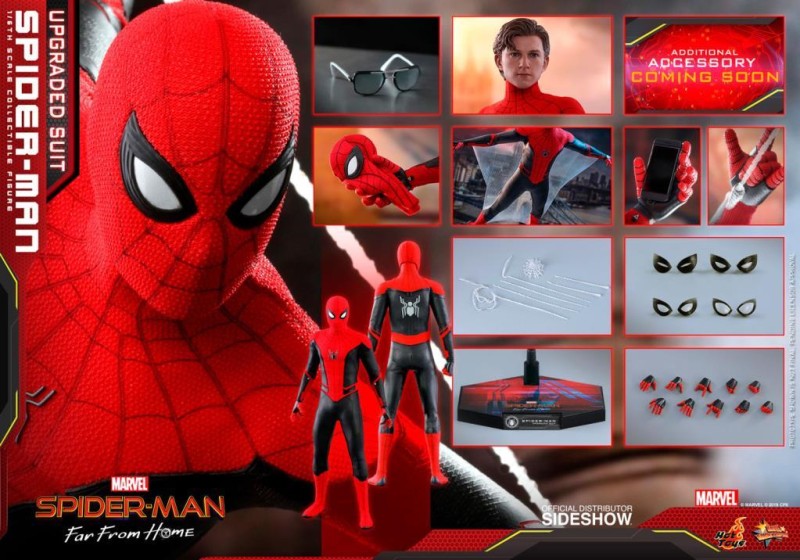 Hot Toys Spider-Man (Upgraded Suit) Sixth Scale Figure - 904867 - Movie Masterpiece Series - Spider-Man: Far From Home