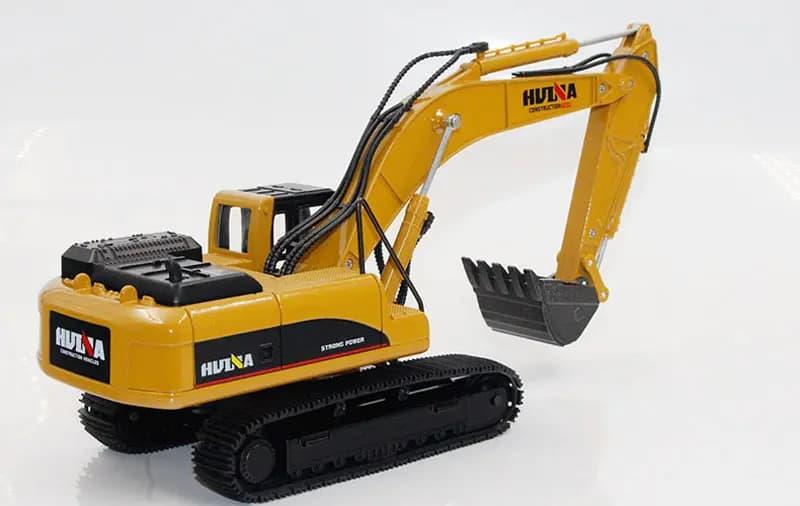 HUINA 1/40 Yüksek Kalite Ekskavatör Kepçe Kazıcı 1910 Sergilemeye Hazır Diecast Metal İş Makinası ( Kumandalı Değildir )