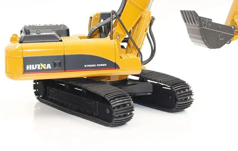 HUINA 1/40 Yüksek Kalite Ekskavatör Kepçe Kazıcı 1910 Sergilemeye Hazır Diecast Metal İş Makinası ( Kumandalı Değildir )