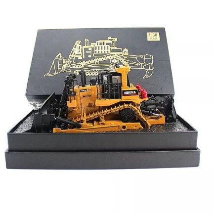 HUINA 1/40 Yüksek Kalite Detaylı Ekskavatör Buldozer İş Makinası 1700 - Sergilenmeye Hazır Diecast Metal ( Kumandalı Değildir ) - Thumbnail