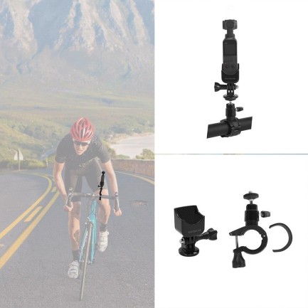 DJI Pocket 2 Gimbal Bisiklet ve Gidon Sabitleme Aparatı + Bağlantı Adaptörü - Thumbnail