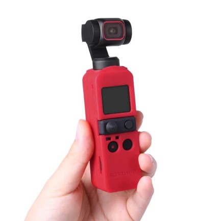 DJI Pocket 2 Gimbal Silikon Koruma Kılıfı Silicone Cover Siyah Renk - Thumbnail