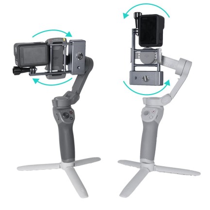 DJI Osmo Mobile 4 ve Mobile 3 Gimbal İçin GoPro Osmo Action Bağlantı Adaptörü - Thumbnail