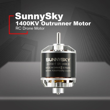 SunnySky A2216 1400KV Brushless Fırçasız Motor Multikopter Multirotor Drone Motoru CW (Saat Yönü) - 1 Adet - Thumbnail