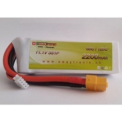 Swaytronic - Swaytronic LiPo 3S 11.1V 2200mAh 35C/70C XT60