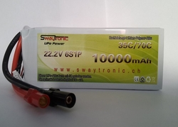 Swaytronic - Swaytronic Lipo 6s 22,2v 10000 mah 35c/70c XT150