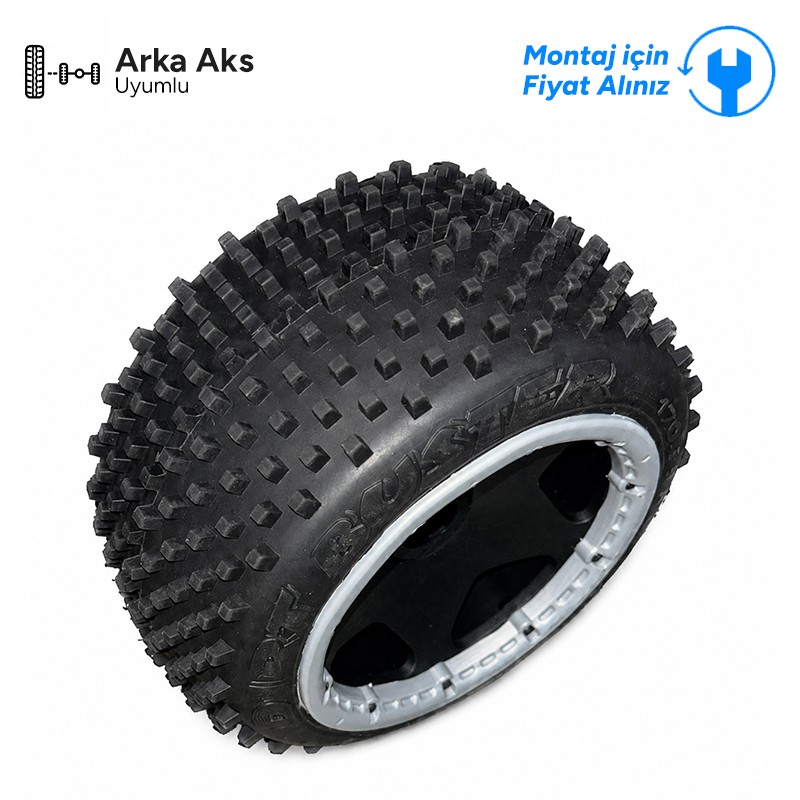 SY RACING 1/5 BAJA 5B RC Araba İçin Dirt Busters Rear Tire Set Arka Lastik-Jant Seti 1 Adet 59002 (Teknik Servis Ürünüdür-Montaj İçin Fiyat Alınız)