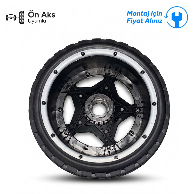 SY RACING 1/5 BAJA 5B RC Araba İçin Dirt Busters Front Tire Set Ön Lastik-Jant Seti 1 Adet 59001 (Teknik Servis Ürünüdür-Montaj İçin Fiyat Alınız)