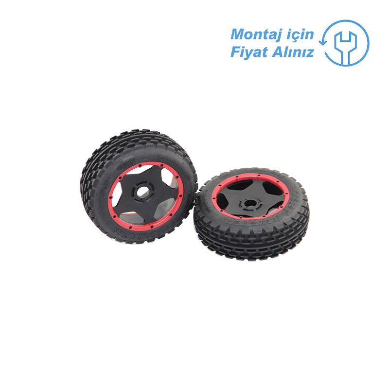 SY RACING 1/5 BAJA RC Araba İçin Ön Lastik Seti (Jant Haric) - 2 Adet - (Teknik Servis Ürünüdür-Montaj İçin Fiyat Alınız)