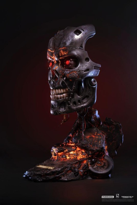 Pure Arts T-800 Battle Damaged Art Mask 1:1 Life-Size Bust Terminator 2 906839