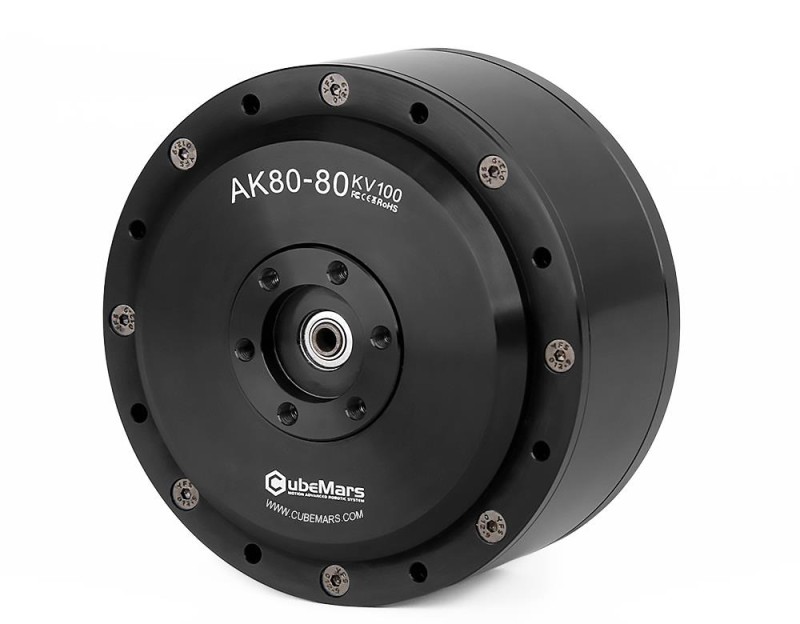 T-Motor CubeMars AK80-80 100KV Yüksek Verimli Aktüatör Brushless Tork Motor Lower Cogging Joint Motor (Robotik , Kodlama , ) 