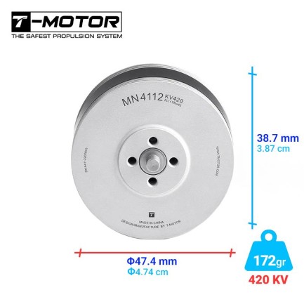 T-MOTOR - T-Motor MN4112 420KV Brushless Fırçasız UAV Motor VTOL Multikopter Multi-rotor Quadcopter Hexacopter Drone Motoru