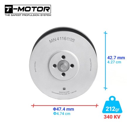 T-MOTOR - T-Motor MN4116 340KV Brushless Fırçasız Brushless Fırçasız UAV Motor Multikopter Multi-rotor Quadcopter Hexacopter Drone Motoru