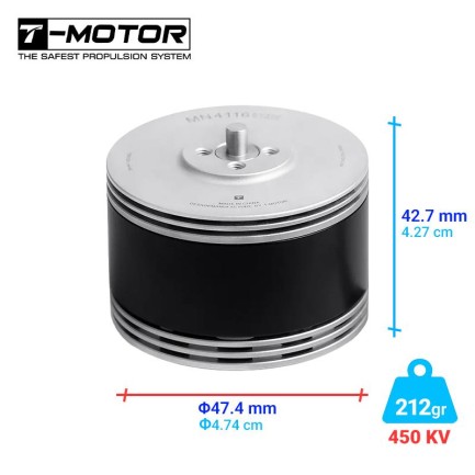 T-MOTOR - T-Motor MN4116 450KV Brushless Fırçasız Brushless Fırçasız UAV Motor Multikopter Multi-rotor Quadcopter Hexacopter Drone Motoru