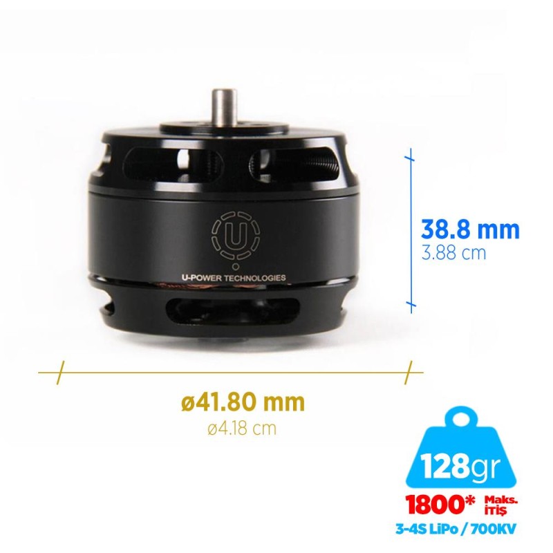 T-Motor U Power Type U U3 700KV Brushless Fırçasız UAV Motor Multikopter Multi-rotor Quadcopter Hexacopter Drone Motoru T-Motor U Power Type U U3 700KV Brushless Fırçasız UAV Motor Multikopter Multi-rotor Quadcopter Hexacopter Drone Motoru