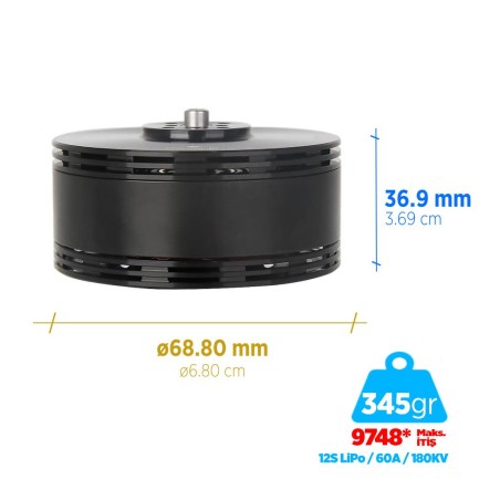 T-MOTOR - T-Motor V Type V602 180KV Brushless Fırçasız UAV Motor VTOL Multikopter Multi-rotor Quadcopter Hexacopter Drone Motoru