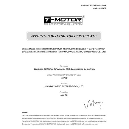 T-Motor V Type V605 210KV Brushless Fırçasız UAV Motor VTOL Multikopter Multi-rotor Quadcopter Hexacopter Drone Motoru - Thumbnail