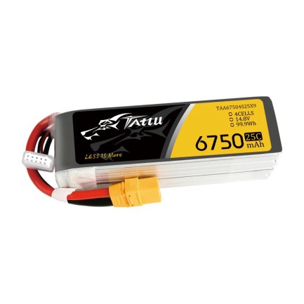 Tattu 4S 6750mAh 14.8V 25C Lityum Polimer Li-Po Lipo Batarya Drone Pil - Thumbnail