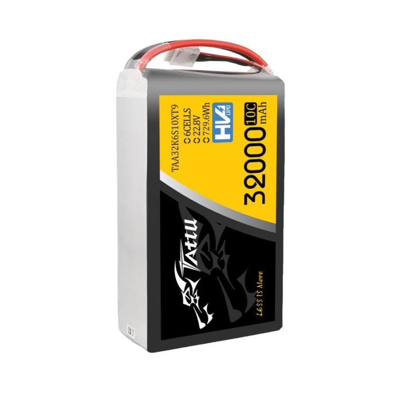 Tattu 6S 32000 mAh 22.8V 10C HV Lityum Polimer Li-Po Lipo Batarya Drone Pil