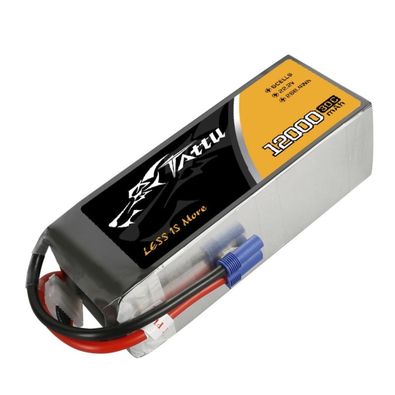 Tattu G-Tech 30C 6S 12000mAh 22.2V Lityum Polimer Li-Po Lipo Batarya Drone Pil