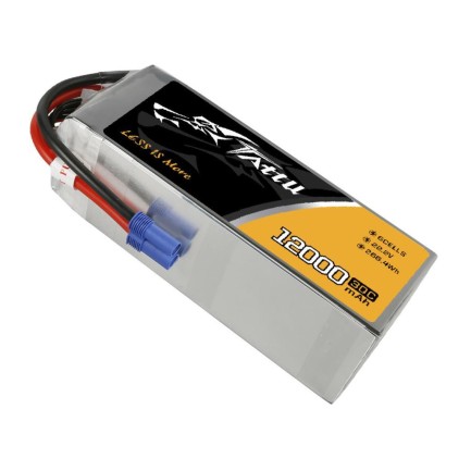 Tattu G-Tech 30C 6S 12000mAh 22.2V Lityum Polimer Li-Po Lipo Batarya Drone Pil - Thumbnail