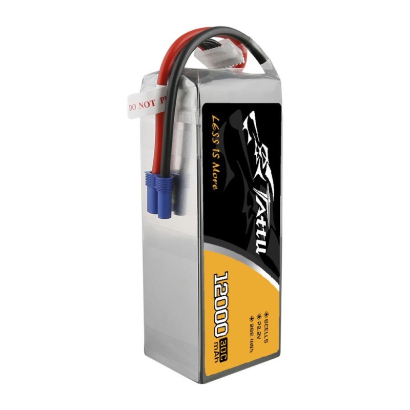 Tattu G-Tech 30C 6S 12000mAh 22.2V Lityum Polimer Li-Po Lipo Batarya Drone Pil