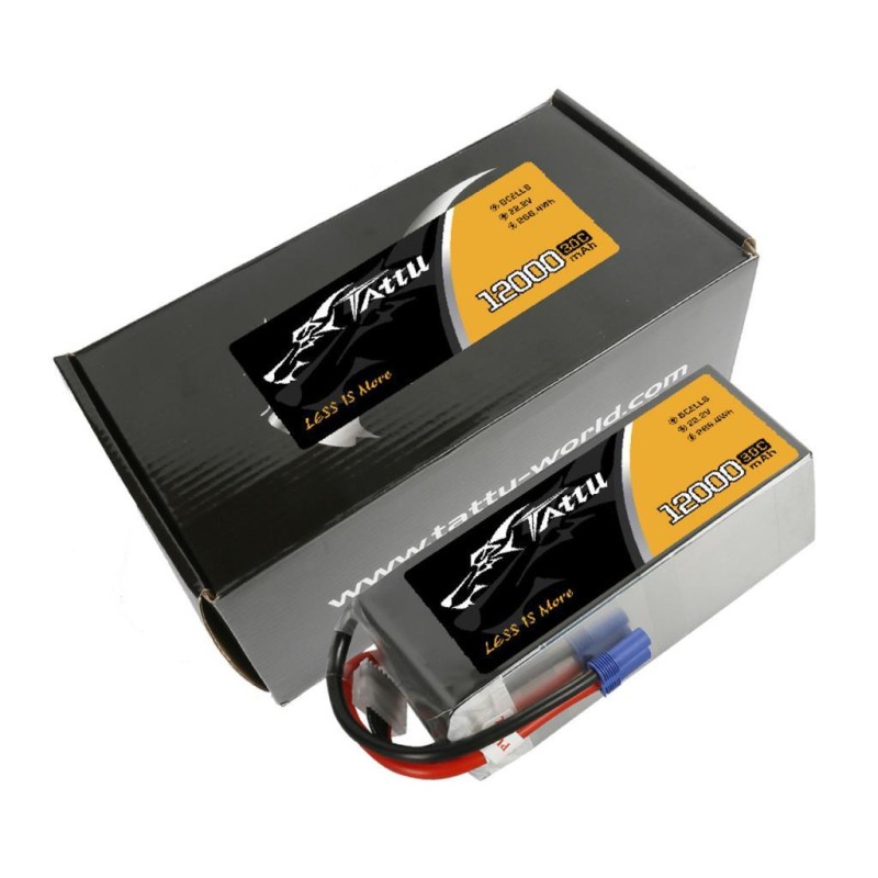 Tattu G-Tech 30C 6S 12000mAh 22.2V Lityum Polimer Li-Po Lipo Batarya Drone Pil