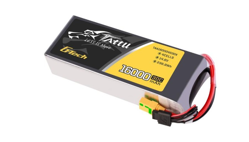 Tattu G-Tech 4S 16000mAh 14.8V 30C Lityum Polimer Li-Po Lipo Batarya Drone Pil
