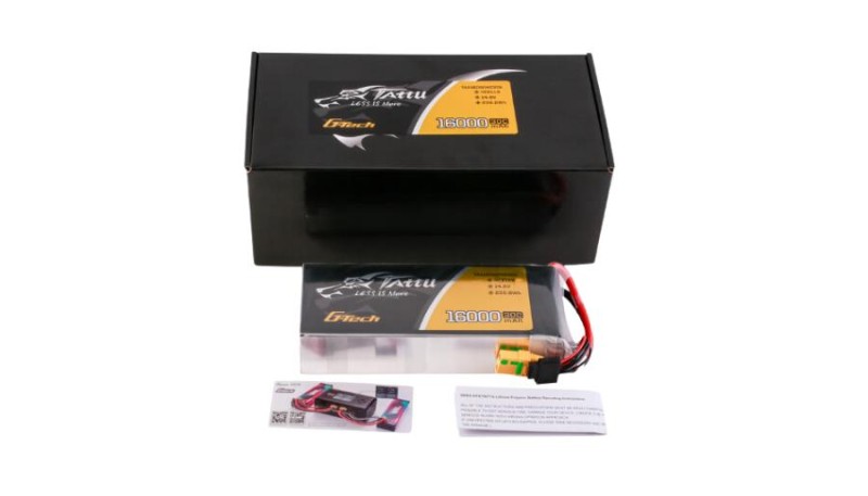 Tattu G-Tech 4S 16000mAh 14.8V 30C Lityum Polimer Li-Po Lipo Batarya Drone Pil
