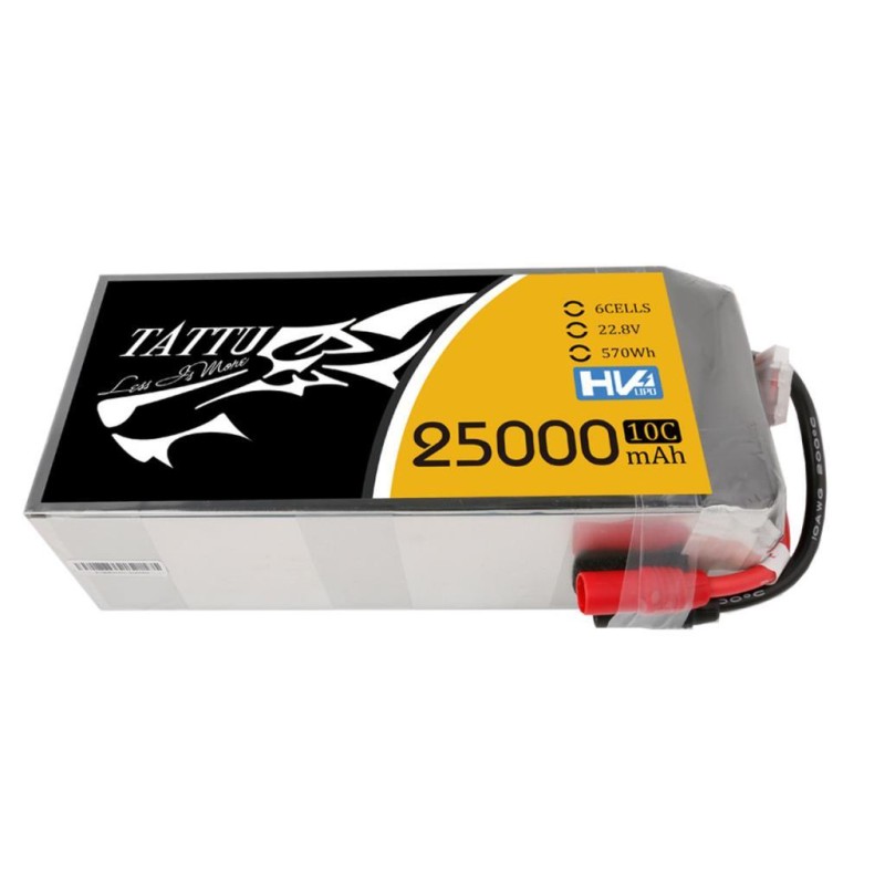 Tattu G-Tech 6S 25000mAh 22.8V 10C HV Lityum Polimer Li-Po Lipo Batarya Drone Pil