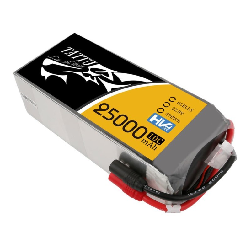 Tattu G-Tech 6S 25000mAh 22.8V 10C HV Lityum Polimer Li-Po Lipo Batarya Drone Pil