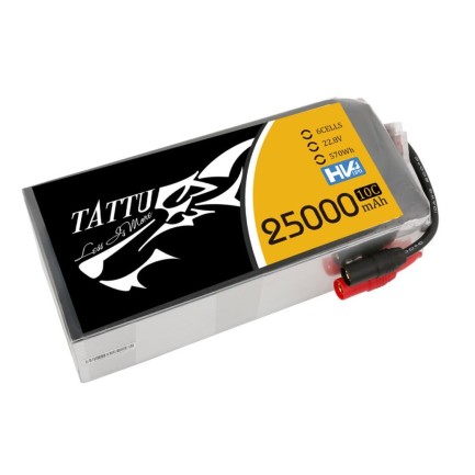 Tattu G-Tech 6S 25000mAh 22.8V 10C HV Lityum Polimer Li-Po Lipo Batarya Drone Pil - Thumbnail