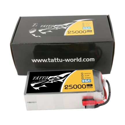 Tattu G-Tech 6S 25000mAh 22.8V 10C HV Lityum Polimer Li-Po Lipo Batarya Drone Pil - Thumbnail