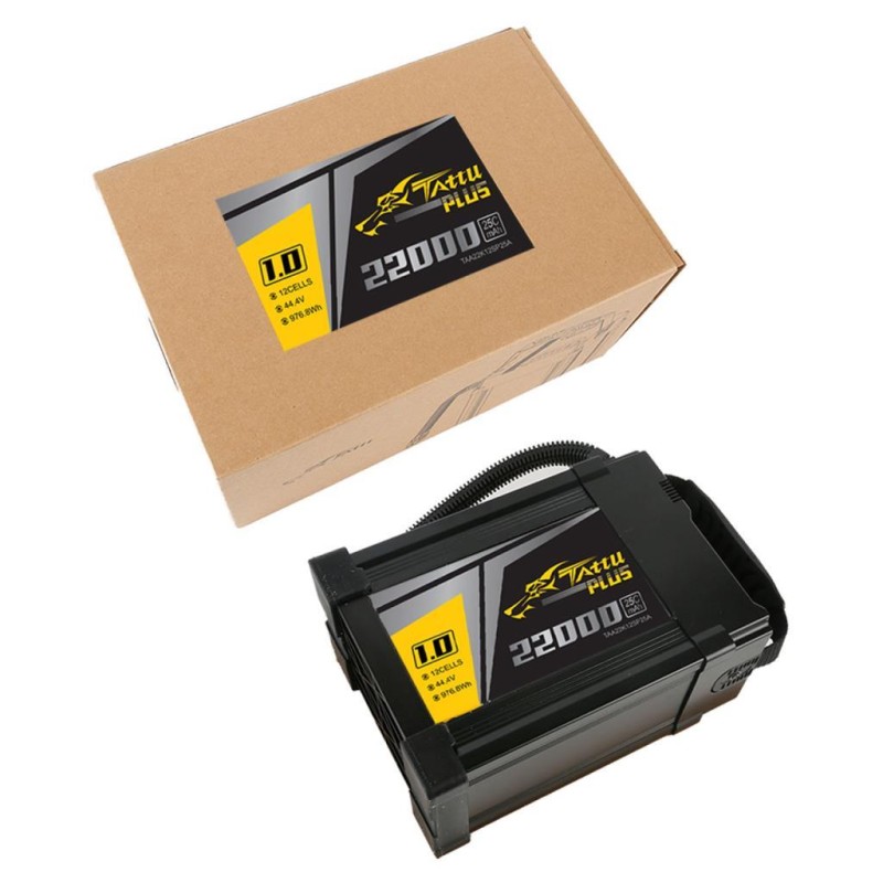 Tattu Plus 1.0 12S 22000mAh 44.4V 25C Lityum Polimer Li-Po Lipo Smart Batarya Drone Pil