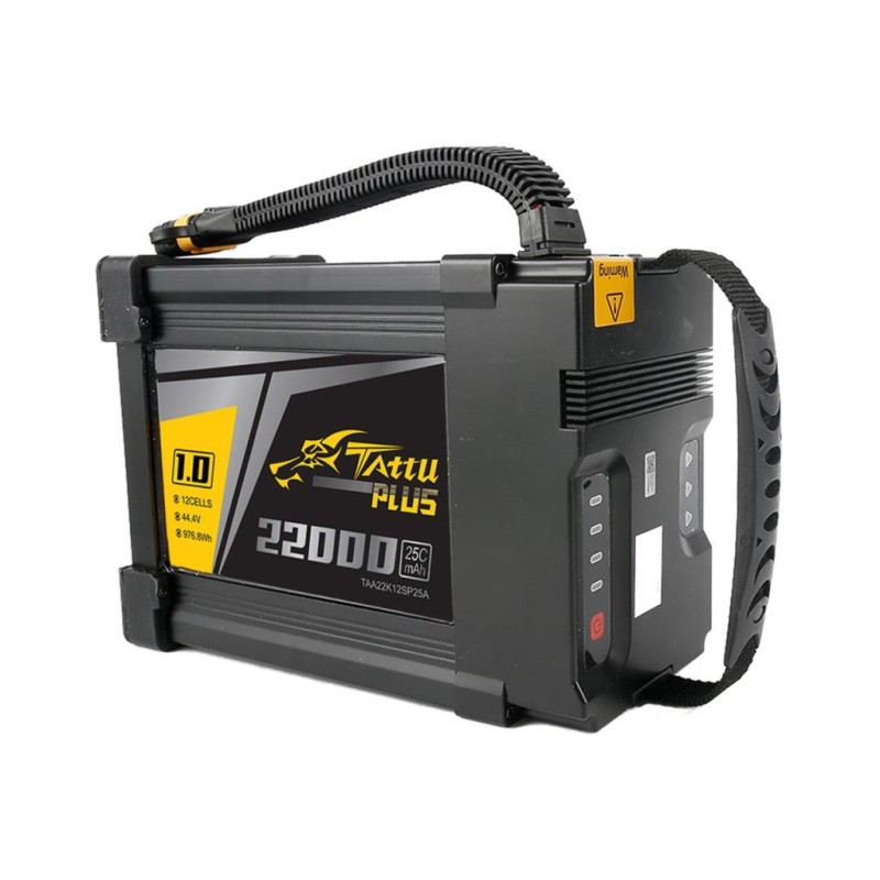 Tattu Plus 1.0 12S 22000mAh 44.4V 25C Lityum Polimer Li-Po Lipo Smart Batarya Drone Pil
