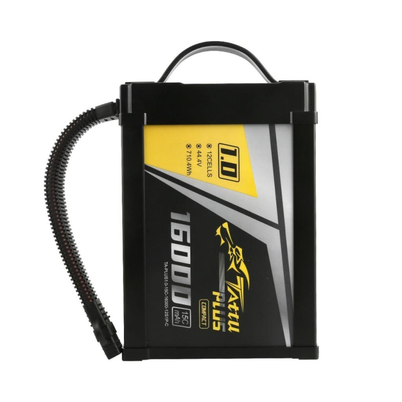 Tattu Plus 1.0 Compact 12S 16000mAh 44.4V 15C Lityum Polimer Li-Po Lipo Smart Batarya Drone Pil