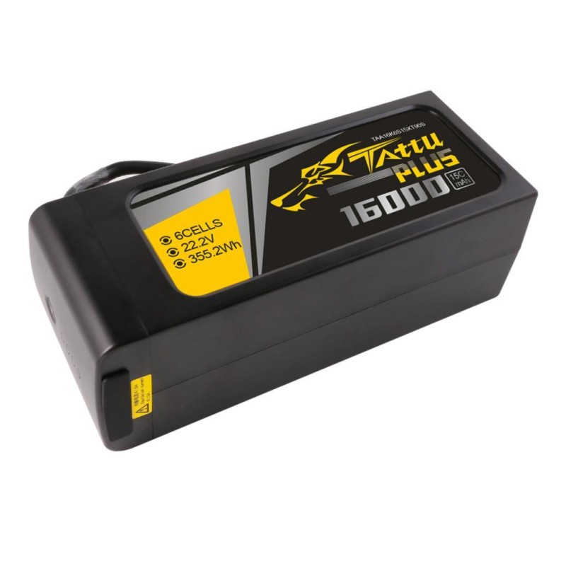 Tattu Plus 6S 16000mAh 22.2V 15C Lityum Polimer Li-Po Lipo Smart Batarya Drone Pil