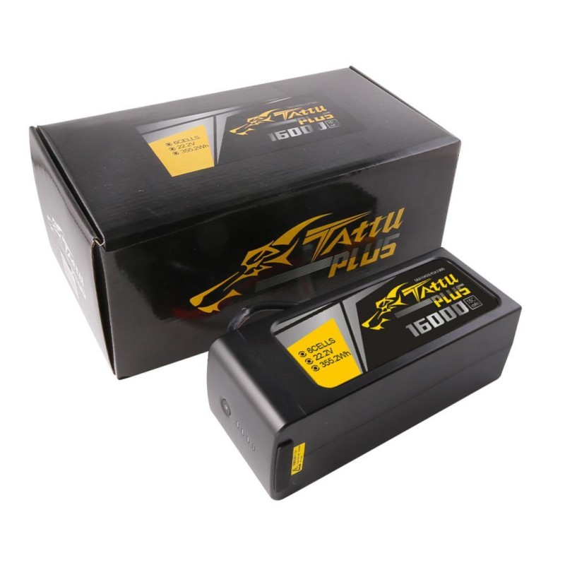 Tattu Plus 6S 16000mAh 22.2V 15C Lityum Polimer Li-Po Lipo Smart Batarya Drone Pil