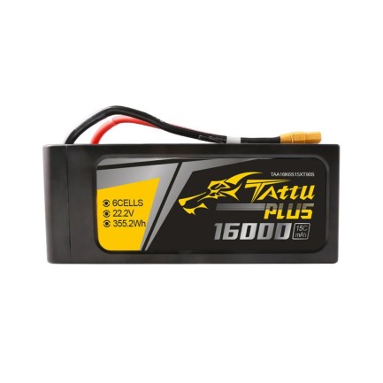Tattu Plus 6S 16000mAh 22.2V 15C Lityum Polimer Li-Po Lipo Smart Batarya Drone Pil - Thumbnail