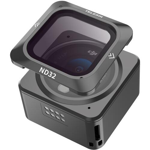 TELESIN DJI Action 2 Aksiyon Kamerası İçin ND8 / ND16 / ND32 3 Lü Magnetic Kamera Lens Filtre Seti - Neutral Density