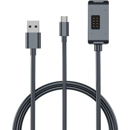 TELESIN DJI Action 2 Manyetik Şarj İstasyonu USB to Type-C Şarj Kablosu 2 in 1 ( 65 CM ) - Thumbnail