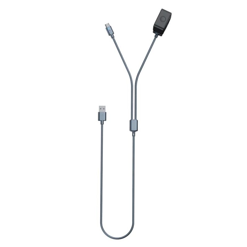 TELESIN DJI Action 2 Manyetik Şarj İstasyonu USB to Type-C Şarj Kablosu 2 in 1 ( 65 CM )