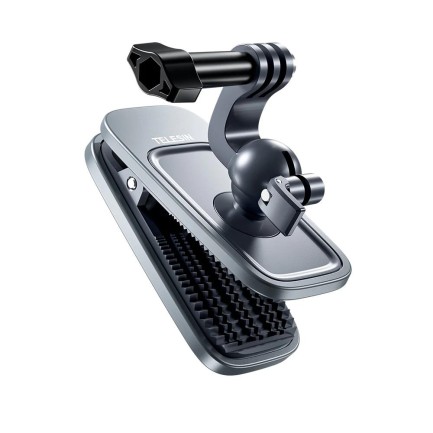 TELESIN GoPro İçin Manyetik 360 Derece Çanta ve Sırt Çantası Klipsi ( GoPro Hero11 Black / Hero10 Black / Hero9 Black / Hero8 Black / Insta360 / Sjcam / Osmo Action ) - Thumbnail