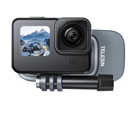 TELESIN GoPro İçin Manyetik 360 Derece Çanta ve Sırt Çantası Klipsi ( GoPro Hero11 Black / Hero10 Black / Hero9 Black / Hero8 Black / Insta360 / Sjcam / Osmo Action ) - Thumbnail
