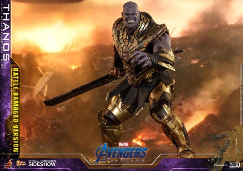 Hot Toys Thanos (Battle Damaged Version) Sixth Scale Figure 905891 MMS564