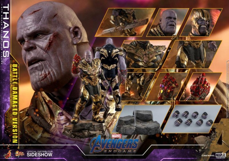 Hot Toys Thanos (Battle Damaged Version) Sixth Scale Figure 905891 MMS564