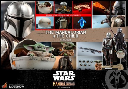 Hot Toys The Mandalorian and The Child Deluxe Version Sixth Scale Figure 905873 - Thumbnail