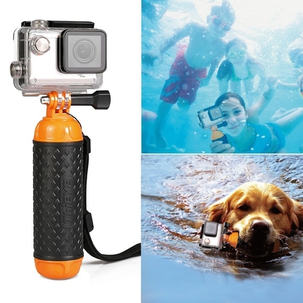 ThiEYE Action Camera Floating Hand Grip Black/Orange - Thumbnail