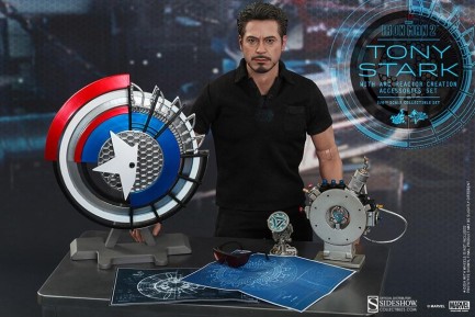 Tony Stark with Arc Reactor Creation Accessories Sixth Scale Figure - Thumbnail